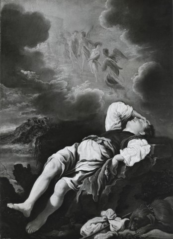 Detroit Institute of Arts — Jacob's Dream (after cleaning). Domenico Feti. Italian; 1589-1624 — insieme, dopo la pulitura